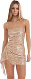 Spaghetti Straps Sequin Homecoming Dresses for Teens 2027 Sparkly Tight Short Prom Cocktail Party Gowns