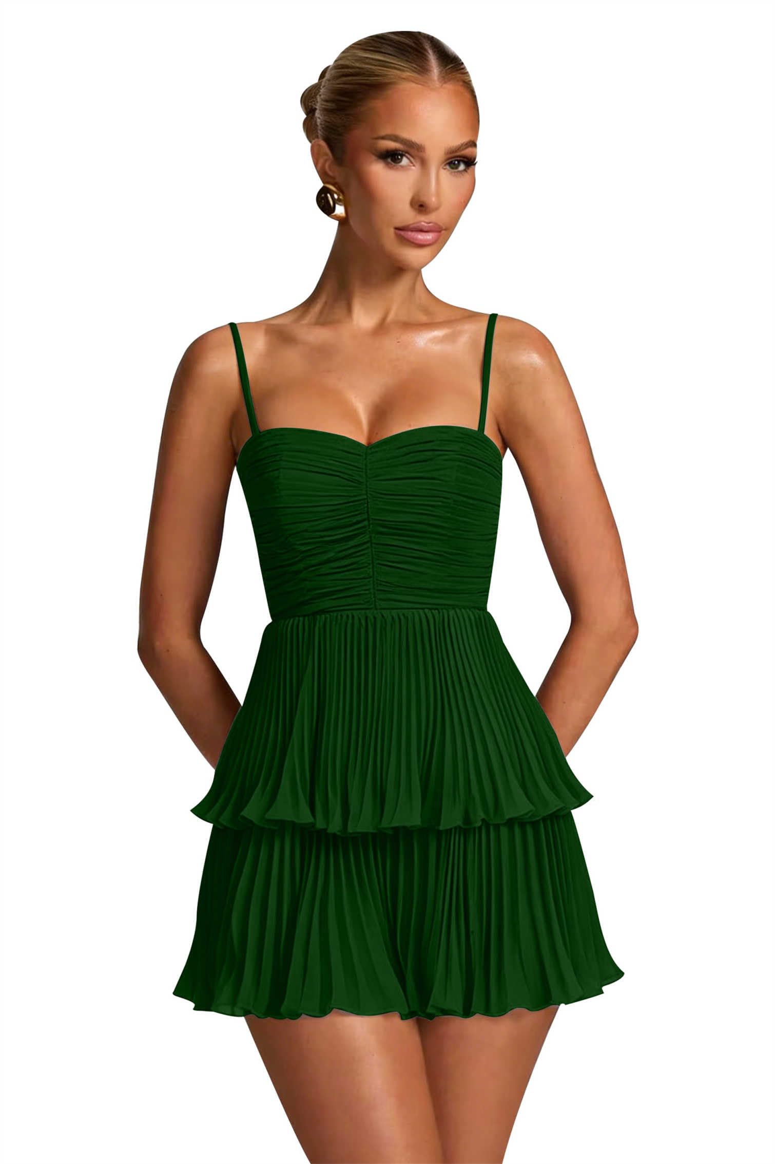 Chiffon Homecoming Dresses for Teens 2026 Spaghetti Straps Short Mini Dress A Line Formal Cocktail Party Prom Dress