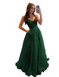 Lace Tulle Prom Dresses with Bow Appliques Corset A Line Long Formal Dress