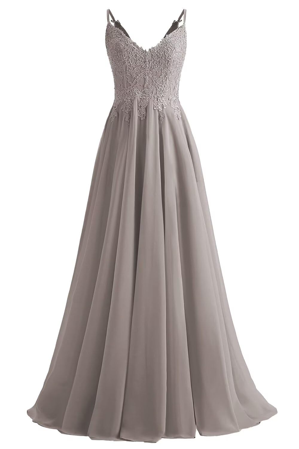 Lace Bridesmaid Dresses for Wedding with Slit Spaghetti Straps Chiffon Aline Formal Evening Party Gowns