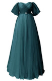 Glitter Tulle Prom Dresses Off The Shoulder Sweetheart Puffy Long Evening Gowns for Women 2027