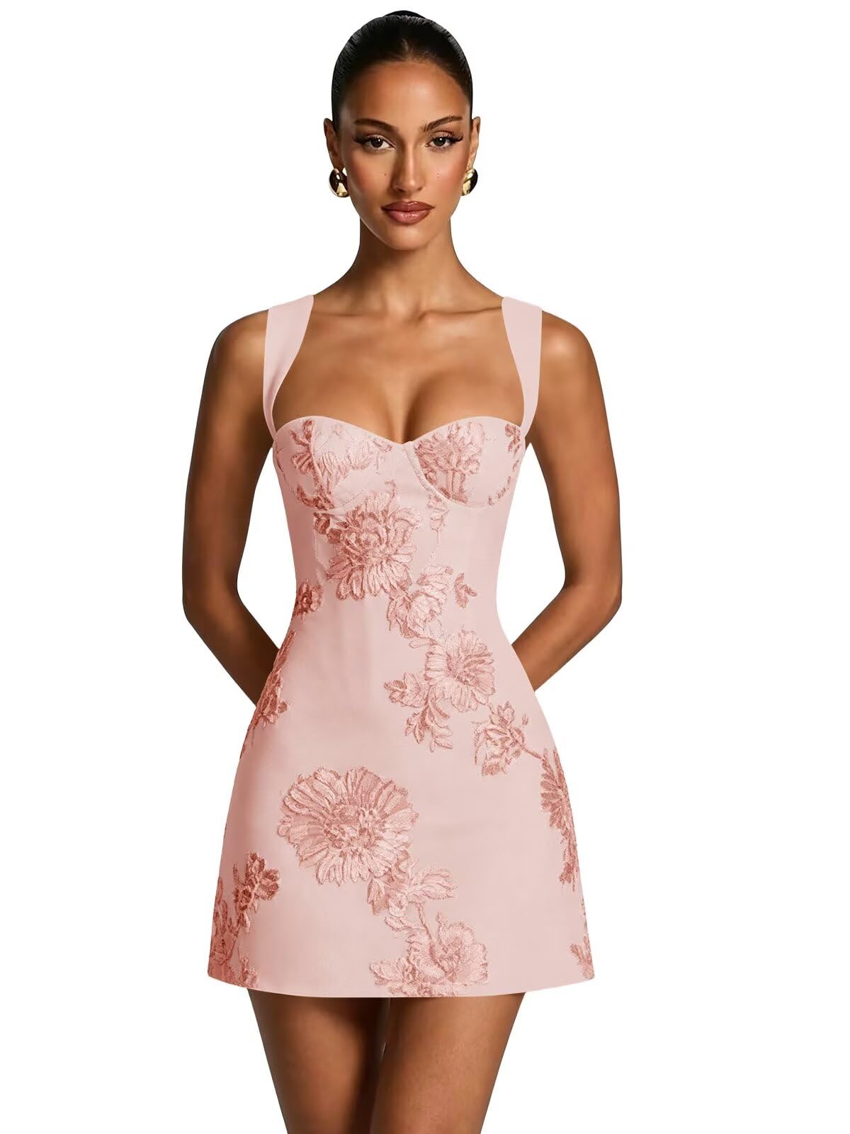 3D Floral Homecoming Dresses A Line Graduation Dress Spaghetti Strap Cocktail Party Gown 2026