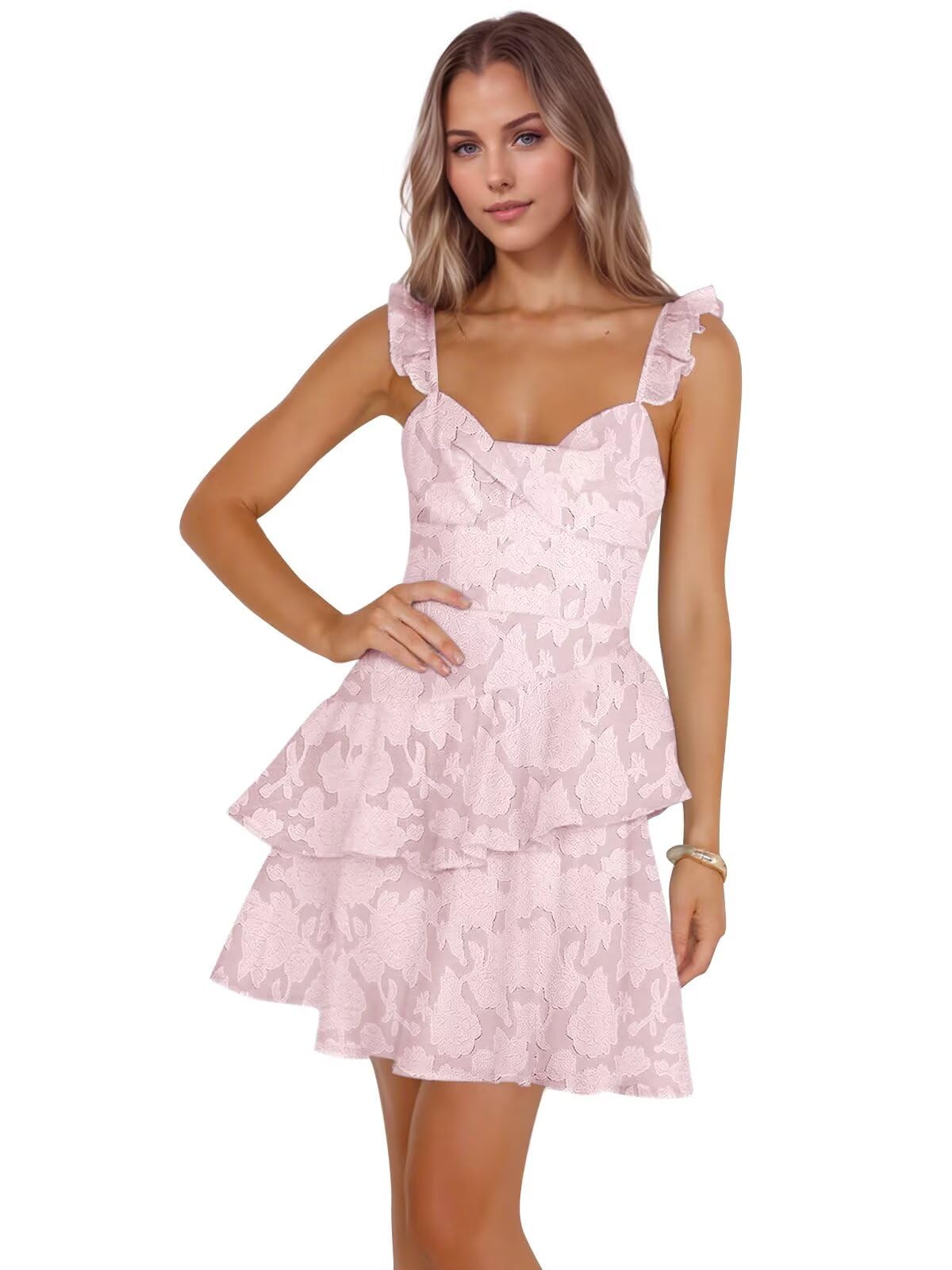 Jacquard Ruffles Homecoming Dresses for Teens Tight Short Prom Gowns Mini Formal Cocktail Party Dress