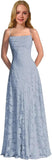 Lace Floral Junior Bridesmaid Dresses Long Spaghetti Strap Prom Dress for Teens Formal Gown Flower Girls Dress