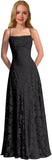 Lace Floral Junior Bridesmaid Dresses Long Spaghetti Strap Prom Dress for Teens Formal Gown Flower Girls Dress