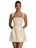 Kingbridal Jacquard Satin Homecoming Dresses for Teens 2026 A-Line Short Prom Cocktail Dress