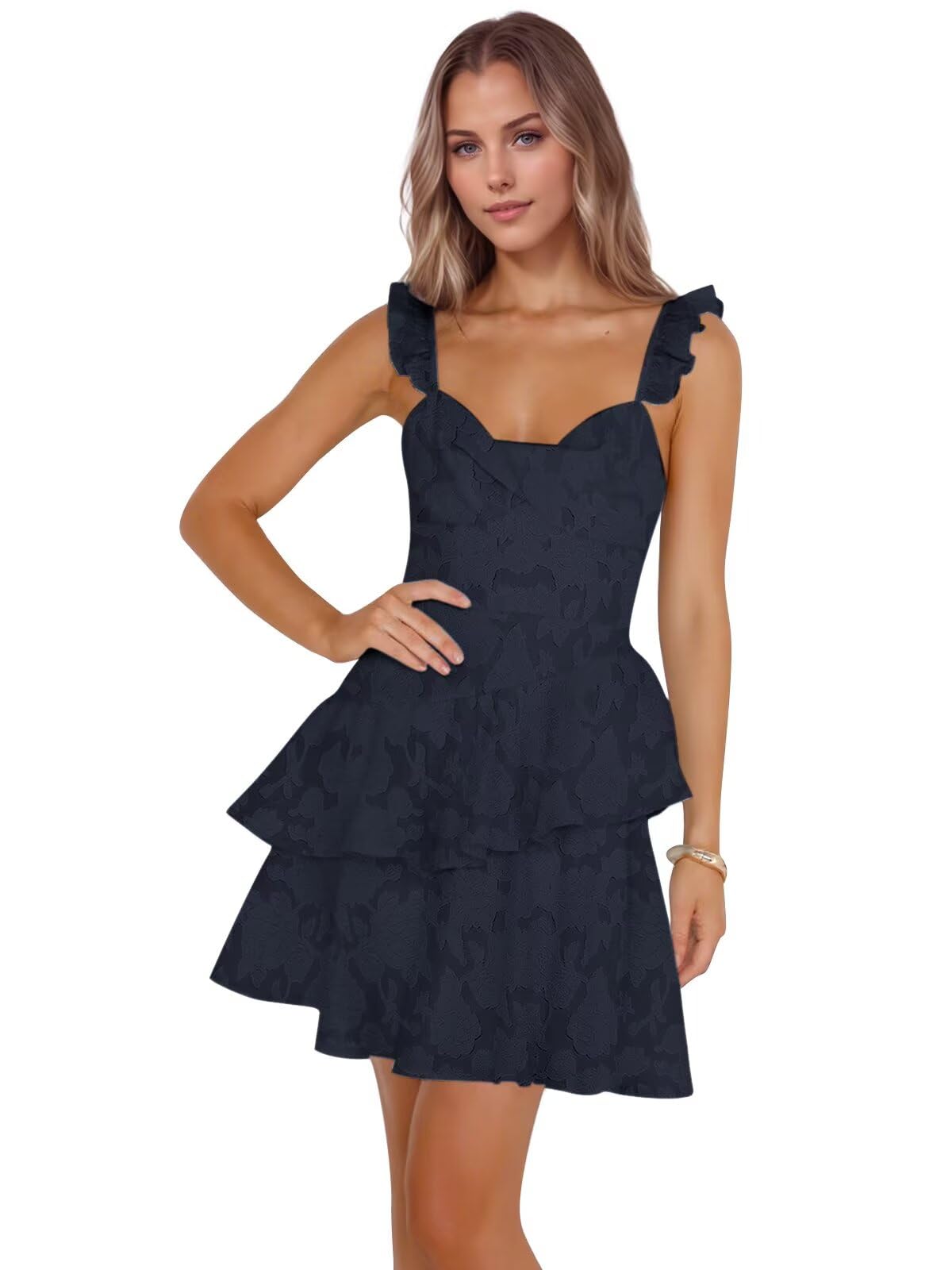 Jacquard Ruffles Homecoming Dresses for Teens Tight Short Prom Gowns Mini Formal Cocktail Party Dress