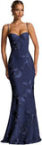 Spaghetti Straps Mermaid Prom Dress 2026 Floral Embroidery Long Corset Formal Evening Gowns