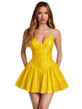 Kingbridal Spaghetti Straps Sequin Homecoming Dresses for Teens 2026 Short Prom Cocktail Dress