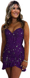 Sequin Homecoming Dresses 2027 Strapless Corset Ruffle Mermaid Short Prom Cocktail Dress