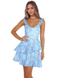 Jacquard Ruffles Homecoming Dresses for Teens Tight Short Prom Gowns Mini Formal Cocktail Party Dress