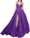 Sparkly Prom Dresses for Teens 2027 3D Butterfly Tulle Spaghetti Straps Long Slit Backless Party Gowns