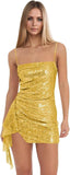 Spaghetti Straps Sequin Homecoming Dresses for Teens 2027 Sparkly Tight Short Prom Cocktail Party Gowns