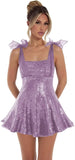 Spaghetti Straps Sequin Homecoming Dresses for Teens Short Prom Dress Sparkly A-Line Cocktail Party Gowns