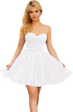 Vestidos cortos de tul brillante para adolescentes, con tirantes finos y corte en A, para fiesta de graduación.