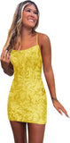 Sparkly Sequin Homecoming Dresses for Teens Short Tight Prom Cocktail Party Gown Gowns