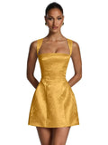 Kingbridal Jacquard Satin Homecoming Dresses for Teens 2026 A-Line Short Prom Cocktail Dress