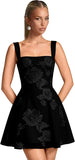 Floral Tulle Homecoming Dresses Short Embroidery Lace A-Line Mini Formal Graduation Cocktail Gown