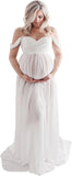 Maternity Lace Dress for Photoshoot Off Shoulder Gown Pregnancy Dresses for Photography Gowns