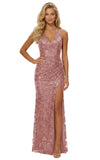 Women's Sequin Halter Prom Dresses with Split Long Mermaid Ruched Formal Evening Gowns 2026