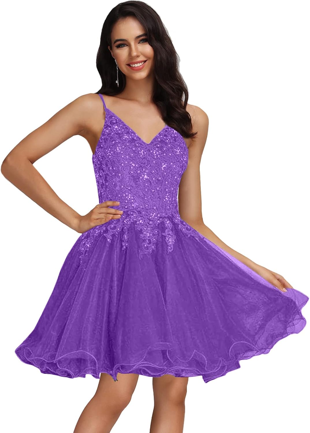 Tulle Homecoming Dresses Teens Lace Beaded Party Dress Juniors Short Prom Dresses