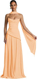 Kingbridal Strapless Bridesmaid Dresses with Scarf 2026 Long A-line Prom Formal Dress