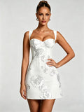 Floral Tulle Homecoming Dresses 2026 Corset A Line Mini Graduation Dress Short Cocktail Party Gown