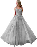 Ballkleider, langes Ballkleid für Damen, Spaghettiträger, Tüll, A-Linie, sexy, rückenfrei, formelle Partykleider mit Taschen 