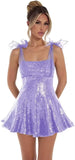 Spaghetti Straps Sequin Homecoming Dresses for Teens Short Prom Dress Sparkly A-Line Cocktail Party Gowns