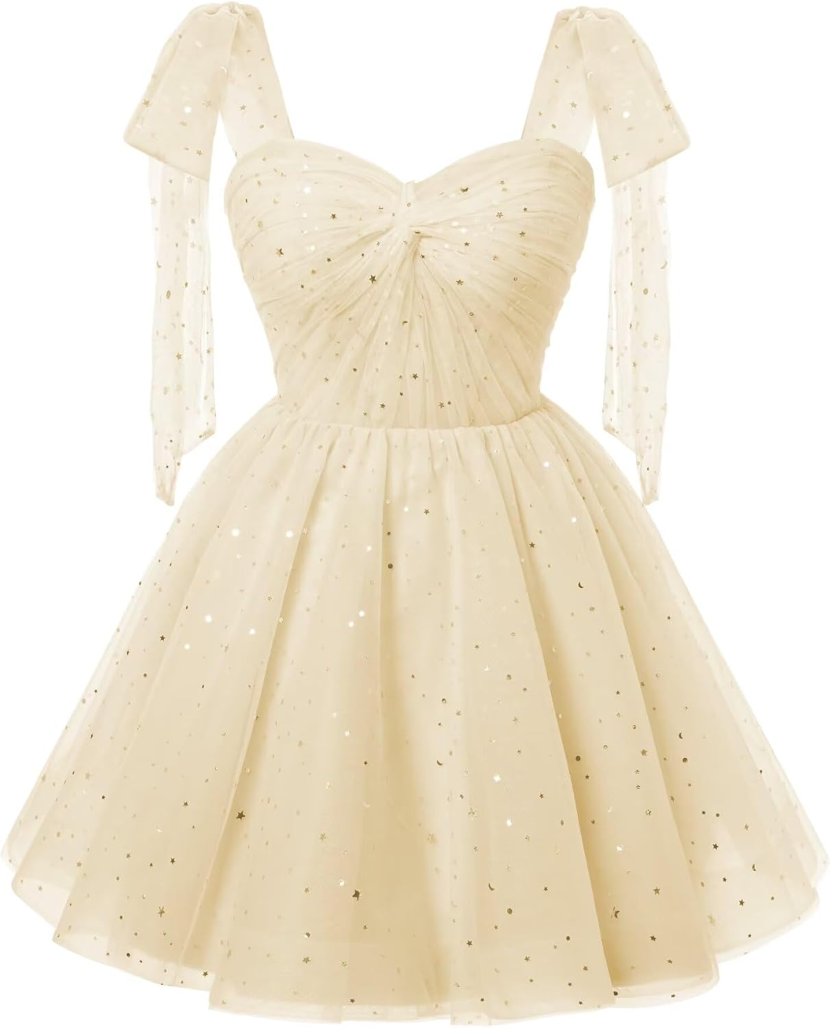 Sparkly Strarry Tulle Homecoming Dresses for Teens 2027 A Line Short Cocktail Party Gowns