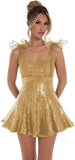 Sparkly Sequin Homecoming Dresses for Teens 2027 Spaghetti Strap Short Prom Dress with Bow Glitter Tulle Cocktail Party Gown