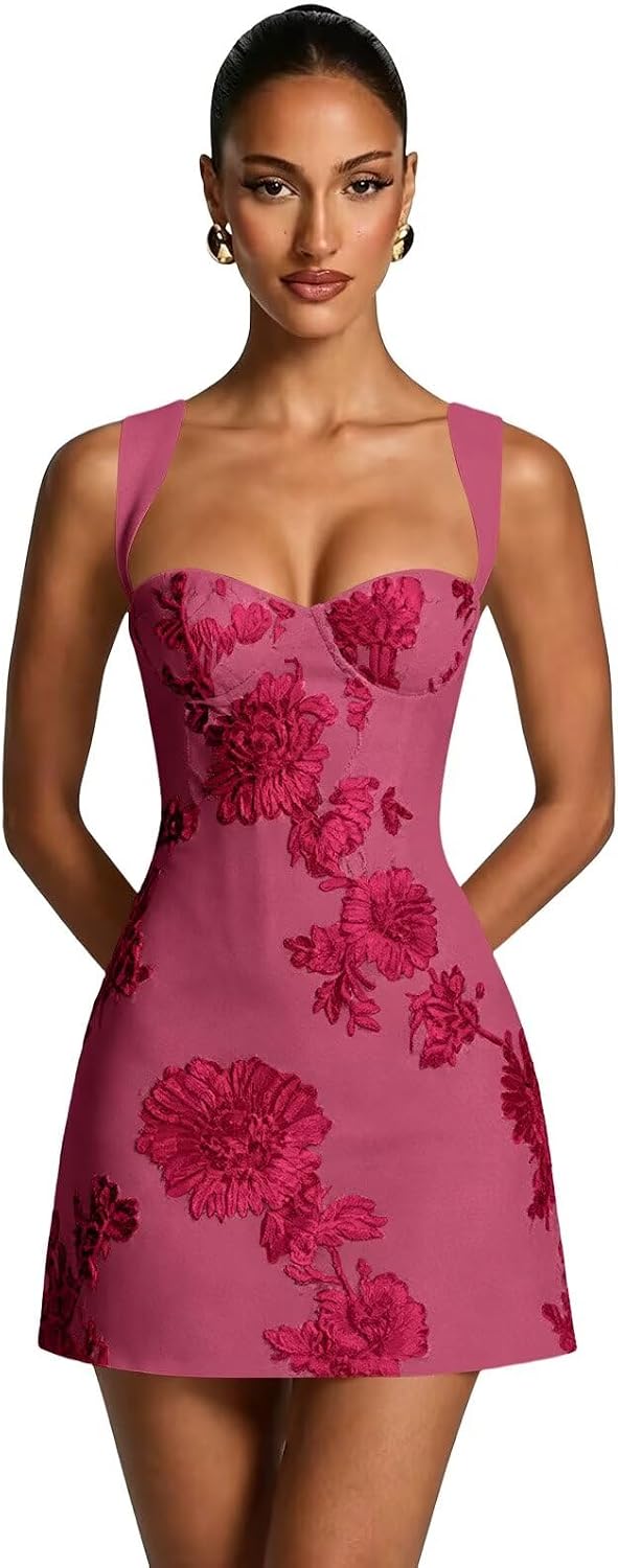 3D Floral Homecoming Dresses A Line Graduation Dress Spaghetti Strap Cocktail Party Gown 2026