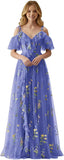 Fairy Tulle Junior Bridesmaid Dresses for Teen Girls Long Flower Embroidery Formal Prom Flower Girl Dress Gown with Slit