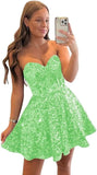 Sequin Short Homecoming Dresses for Teens Sparkly A Line Prom Dress Tight Cocktail Dresses Evening Gown with Pocket