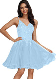 Tulle Homecoming Dresses Teens Lace Beaded Party Dress Juniors Short Prom Dresses