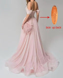 Sparkly Tulle Prom Dress 2026 Off The Shoulder Formal Dresses for Women Glitter A Line Long Ball Gown