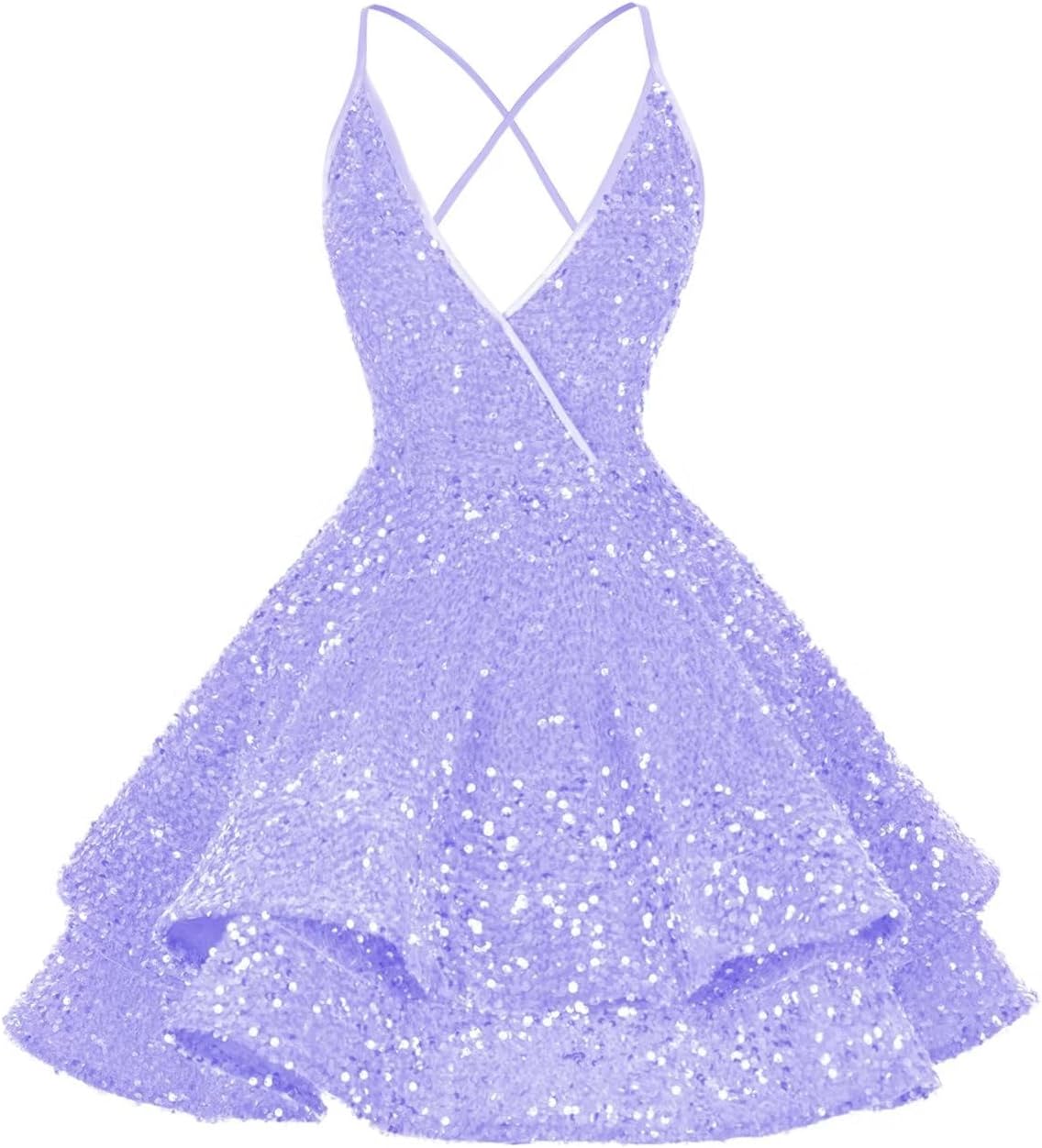 Vestidos de fiesta cortos con lentejuelas brillantes para adolescentes, sexy, con tirantes finos, vestido de fiesta, vestido de cóctel con cuello halter 