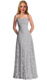 Lace Floral Junior Bridesmaid Dresses Long Spaghetti Strap Prom Dress for Teens Formal Gown Flower Girls Dress