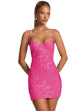 Spaghetti Straps Short Homecoming Dresses 2026 Mini Tight Embroidery Corset Prom Evening Cocktail Dress