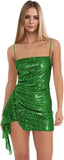 Spaghetti Straps Sequin Homecoming Dresses for Teens 2027 Sparkly Tight Short Prom Cocktail Party Gowns