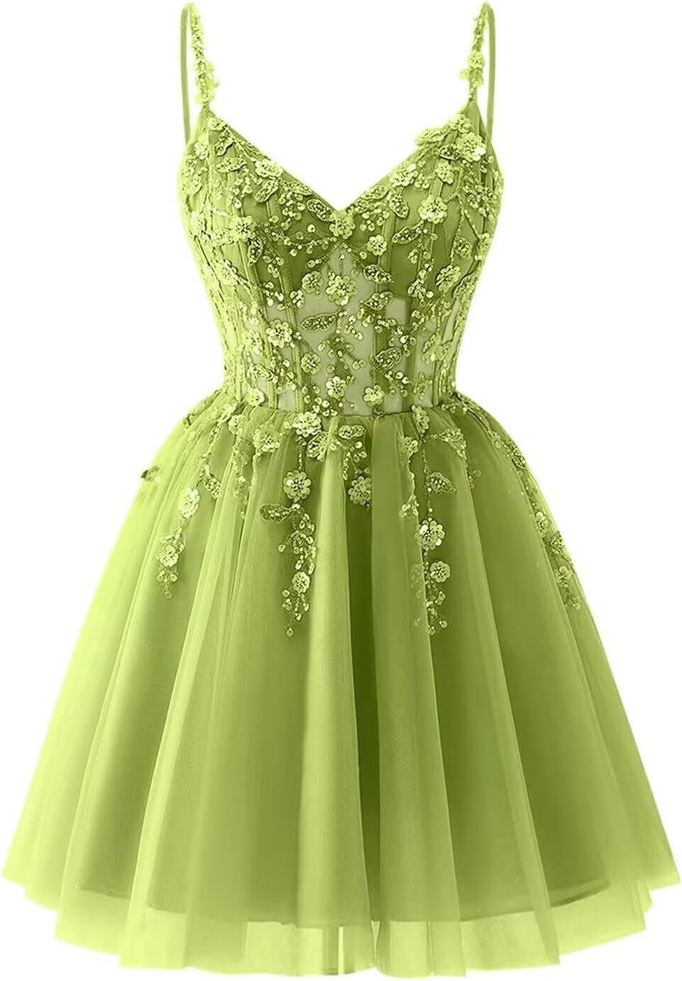 Lace Applique Tulle Homecoming Dresses for Teens Sparkly 3D Flower Short Prom Dress Sequin Quinceanera DAMA Dress