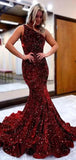 Women's Strapless Sequin Prom Dresses with Train Criss-Cross Mermaid Long Formal Evening Gowns