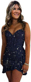 Sequin Homecoming Dresses 2027 Strapless Corset Ruffle Mermaid Short Prom Cocktail Dress