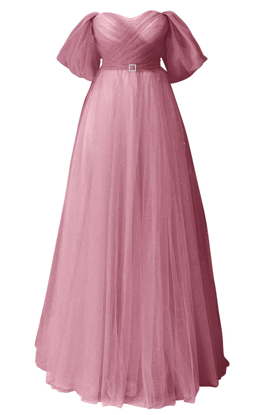 Glitter Tulle Prom Dresses Off The Shoulder Sweetheart Puffy Long Evening Gowns for Women 2027