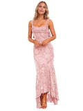 Jacquard Laces Prom Dress for Women Bridesmaid Dresses Bow Strapless Long Formal Wedding Party Gown
