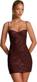 Spaghetti Straps Short Homecoming Dresses 2026 Mini Tight Embroidery Corset Prom Evening Cocktail Dress