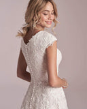 Women's Elegant Lace Beach Wedding Dresses for Bride 2025 with Sleeves Wedding Bridal Gowns