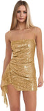 Spaghetti Straps Sequin Homecoming Dresses for Teens 2027 Sparkly Tight Short Prom Cocktail Party Gowns
