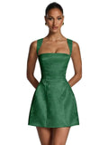Kingbridal Jacquard Satin Homecoming Dresses for Teens 2026 A-Line Short Prom Cocktail Dress