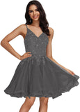 Tulle Homecoming Dresses Teens Lace Beaded Party Dress Juniors Short Prom Dresses